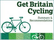 La copertina del report Get Britain Cycling