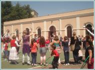 il cortile di una scuola